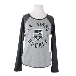 Touch Sz S Gray Charcoal LA Kings Hockey Polyester Rayon Top